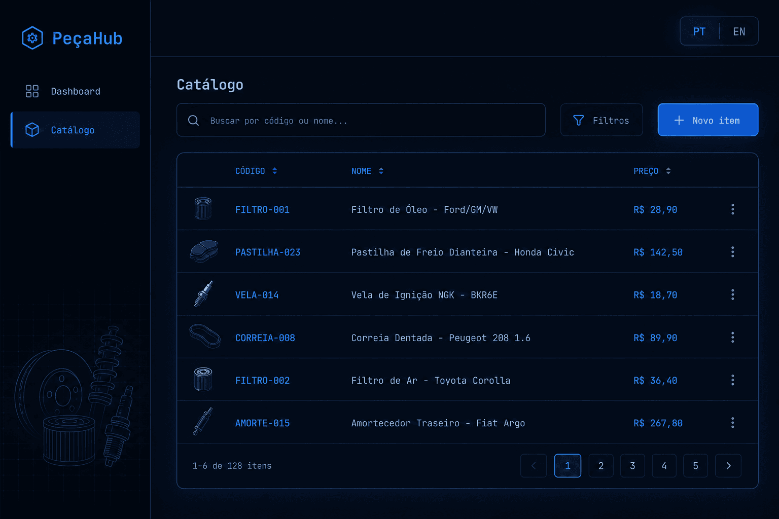 Painel de um app no ar — do código ao deploy com IA